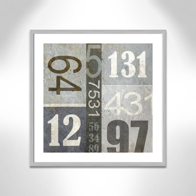 Numbers Framed Art