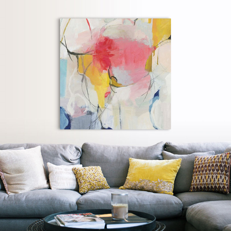 Impression sur toile, "Watermelon I" par PI studio, Toile tendue, H 48 po x l 48 po x P 1,25 po