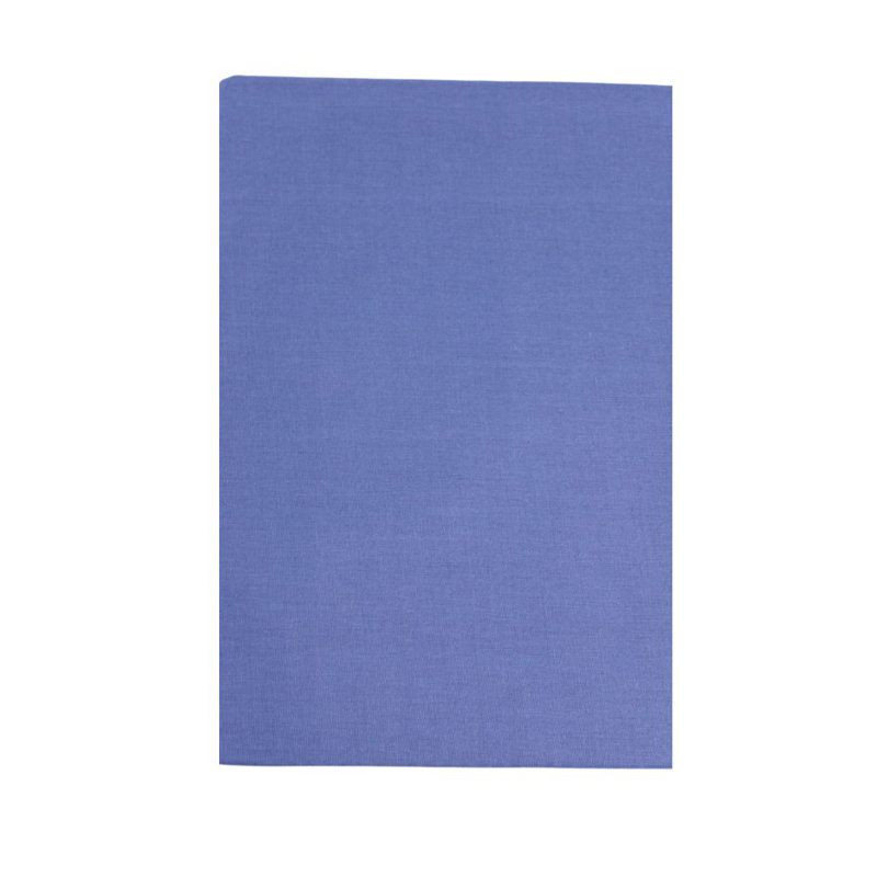 Rikesh Cotton Blend Standard Flat Sheet, Dark Blue