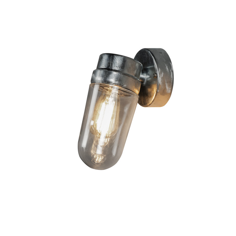 24.5cm H Outdoor Armed Sconce, Silver