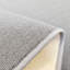 Custom Size Non Slip Solid Colour Grey Low Pile Slip Resistant Hallway Runner Rugs by Feet-1226208742