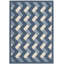 Tapis bleu marine / beige Arneshia-22212672