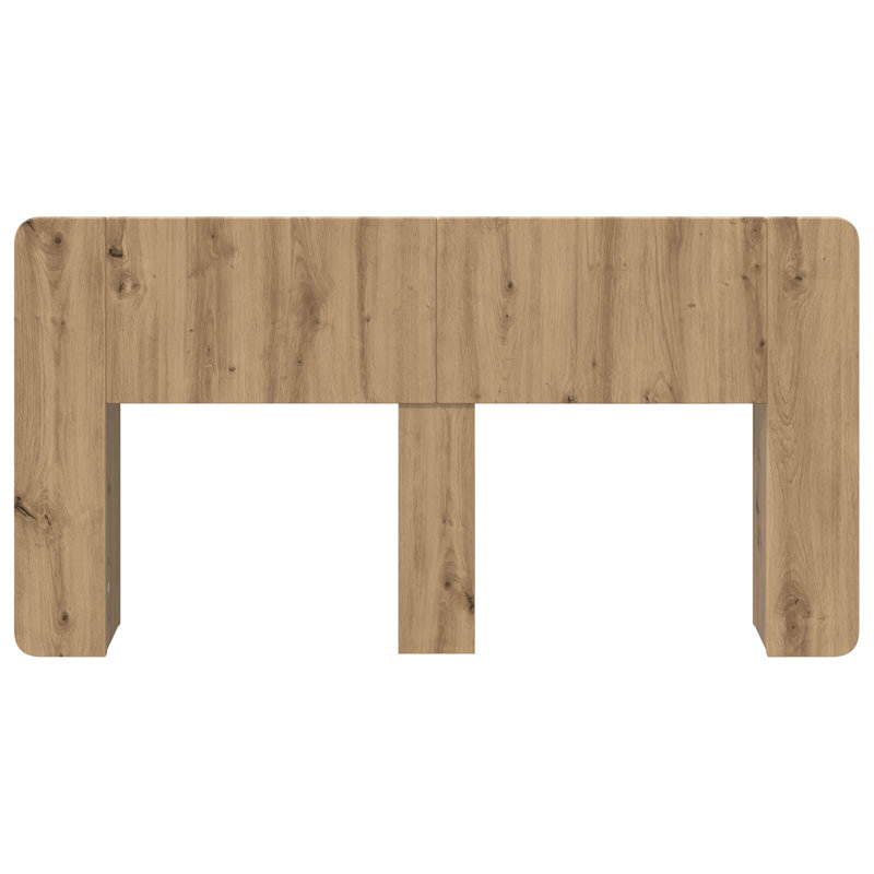 Bookcase Headboard, European Double (140 x 200 cm), Artisan Oak