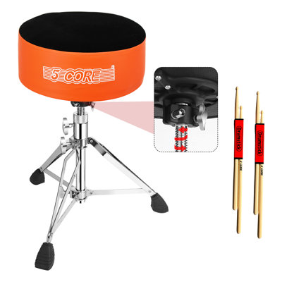 Tabouret de guitare rembourré 5 po avec siège en velours 5 po