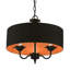 Lustre suspendu en laiton antique 3 lumières-1467851221