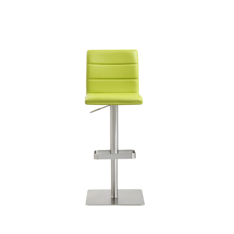 Tabouret pivotant à hauteur réglable Nebahat, Vert lime