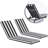 2PCS Outdoor Lounge Chair Cushion Replacement Patio Funiture Seat Cushion Chaise Lounge Cushion-272273789-272273666