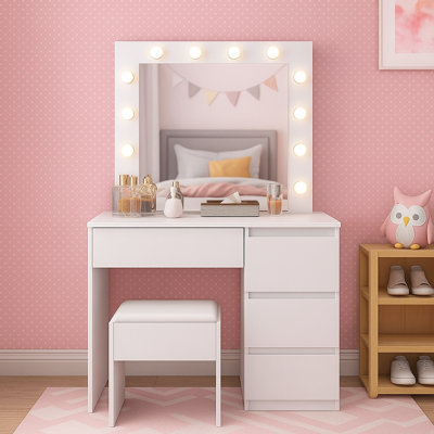 Jaunell Dressing Table with Mirror