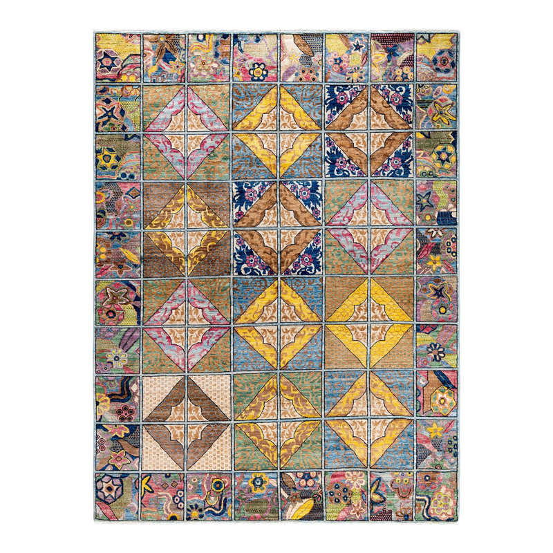 Overyed One-of-a-Kind Rectangle 6'4" X 8'7" Hand Knotted Area Rug
