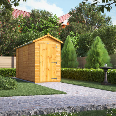 Powersheds 14 x 4ft Timber Tongue & Groove Windowless Garden Shed