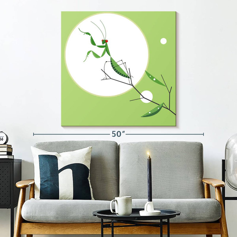 Brampt Green Praying Mantis, 33" H x 33" W