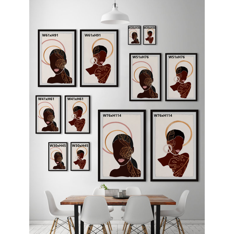 Real Beauties - 2 Piece Single Picture Frame Print Set, 45cm H x 76cm W x 3.81cm D