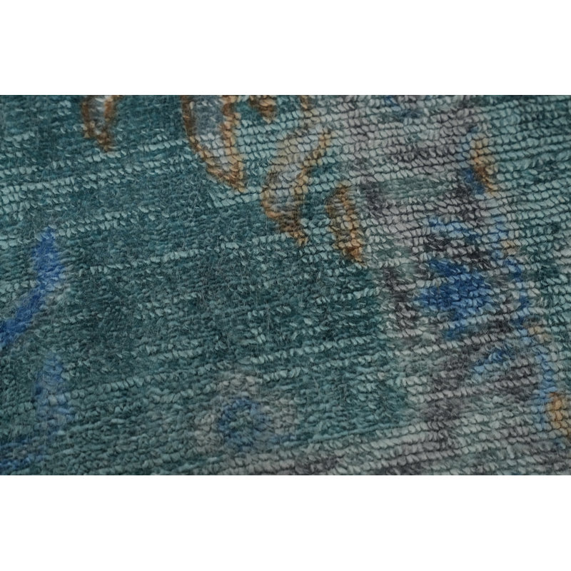 Tapis transitionnel fait à la main de taille Oushak 5 x 8