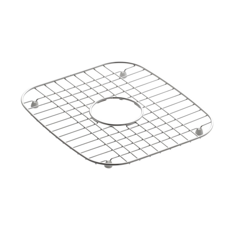 KOHLER Undertone 12-1/4 in. x 13-3/4 in. Bottom Sink Bowl Rack in Stainless Steel