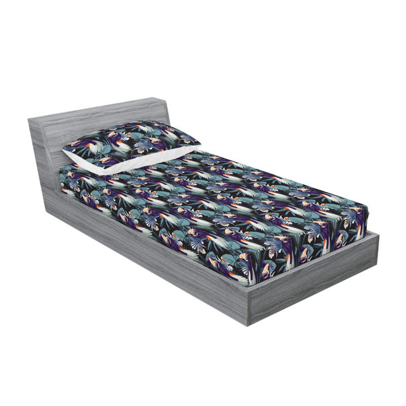 Drap-housse et taie décorative Ambesonne, Ensemble de draps pour lit simple TG avec 1 taie d