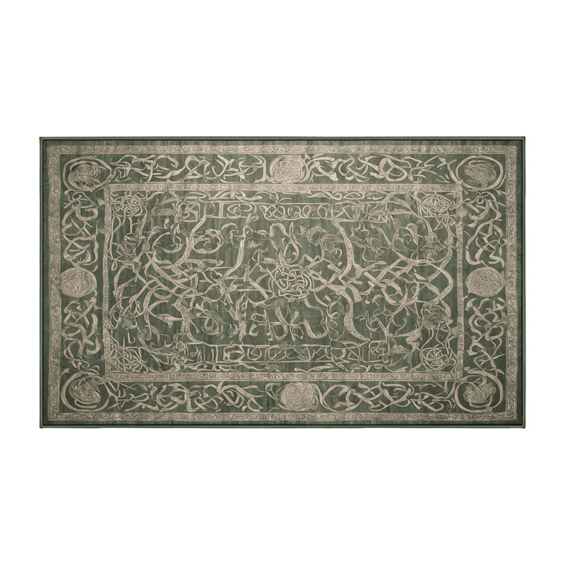 Tapis vert lavable à la machine, Rectangle 8 pi x 12 pi