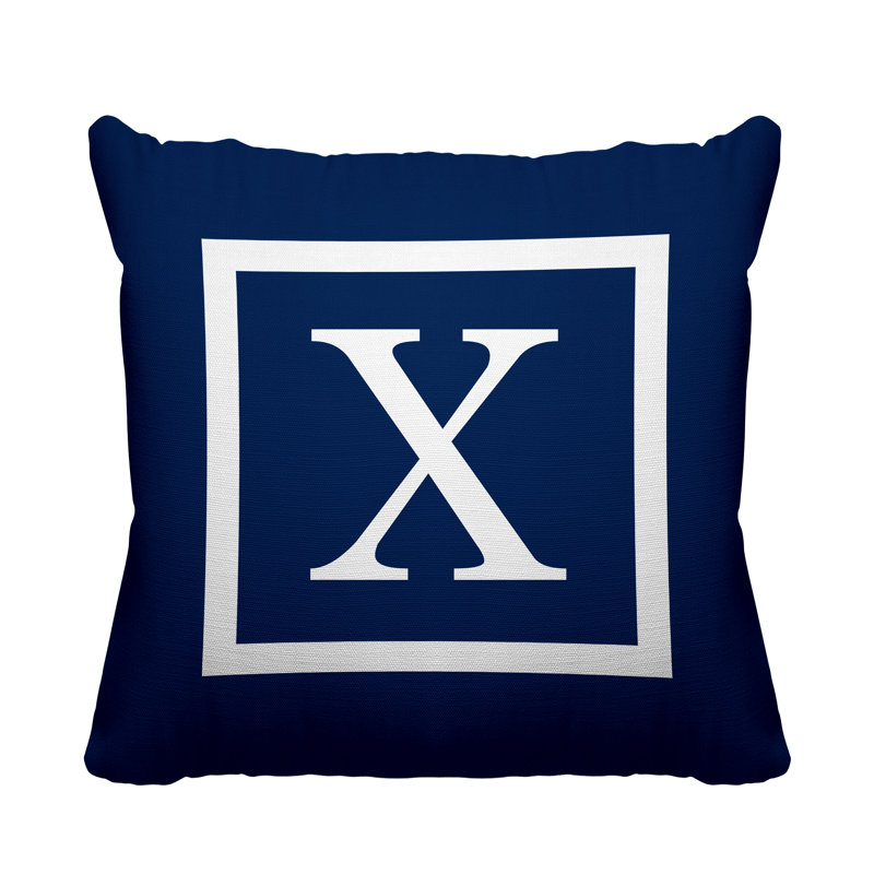 Coussin Colter, H 17 po x l 17 po, L 15 po x H 15 po, Bleu marine