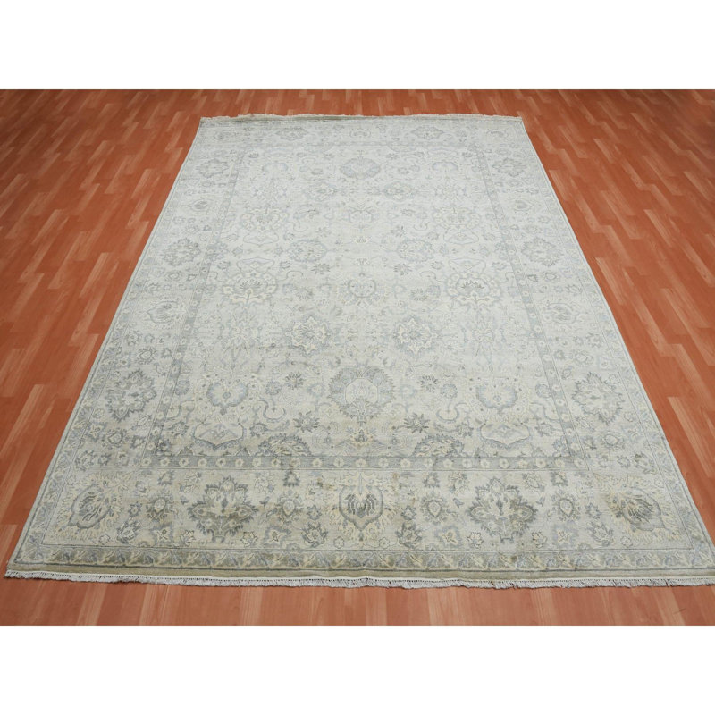 Tapis noué à la main 8 pi 6 po x 12 pi Oushak