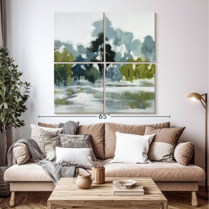 Avery River Reflections, 50" H x 50" W