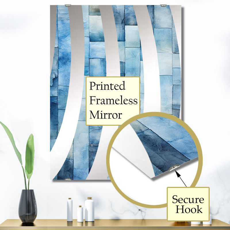 Ducharme - Abstract Tile Wall Mirror Decor MIR136408, 40" x 30"