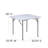 Parker 2.81-Foot Square Plastic Folding Table - Card Table/Game Table