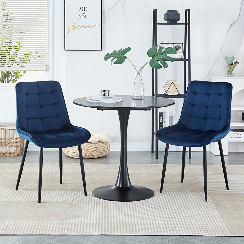 Chaise d'appoint Hillerod, Bleu