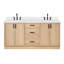 ARIEL Kelly 73 Double Sink Bathroom Vanity with Pure Quartz Top-1698108945-1698108944-1742192964