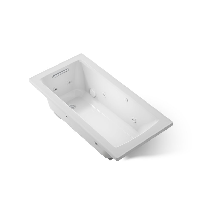 Archer 60" x 30" Drop-in Whirlpool, Ice Grey