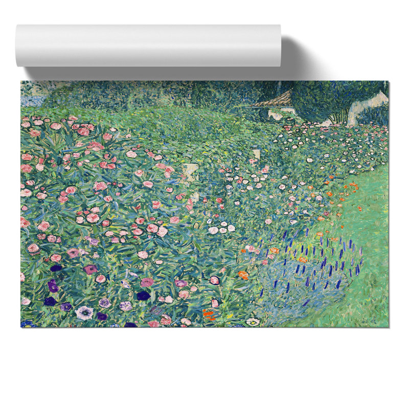 Italian Garden by Gustav Klimt - No Frame Painting, 42cm H x 59cm W x 0.1cm D