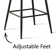 Cenko Set of 4 Upholstered 26.5'' Counter Stool