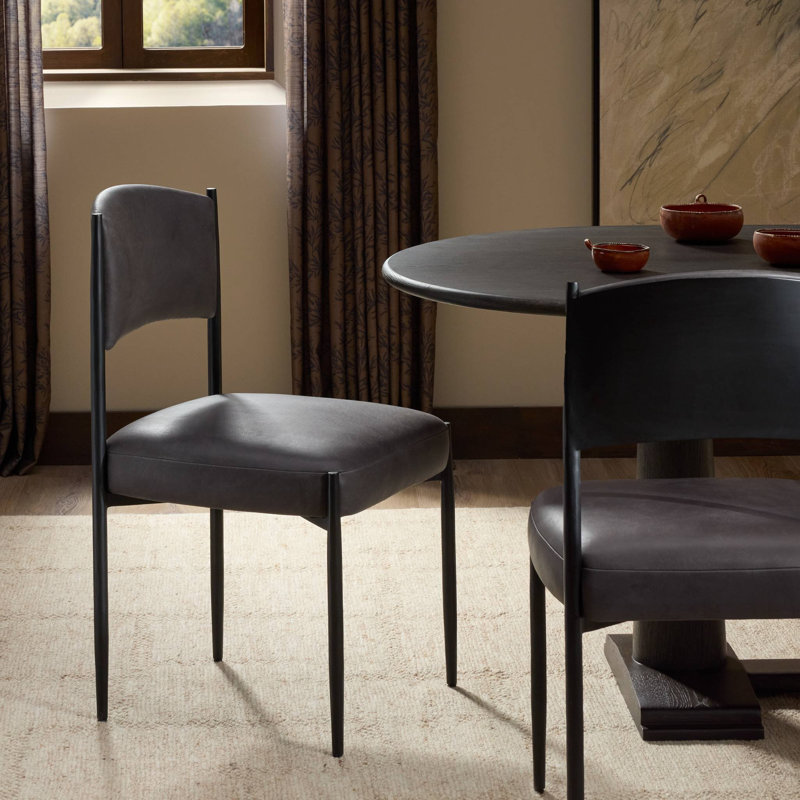 Chaise de salle à manger Makani - Altair Sienna, Noir Palermo