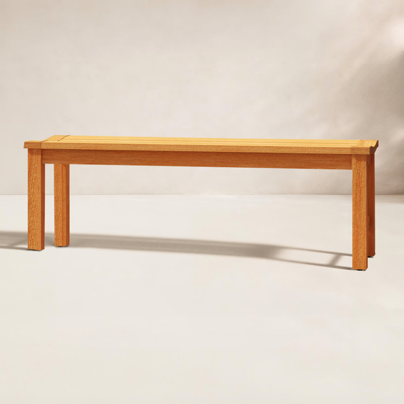 Rafael Solid Wood Teak Outdoor Bench