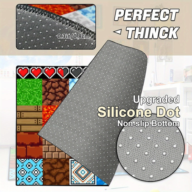 Pixel Game Carpet, Rectangle 3'11" x 5'2"