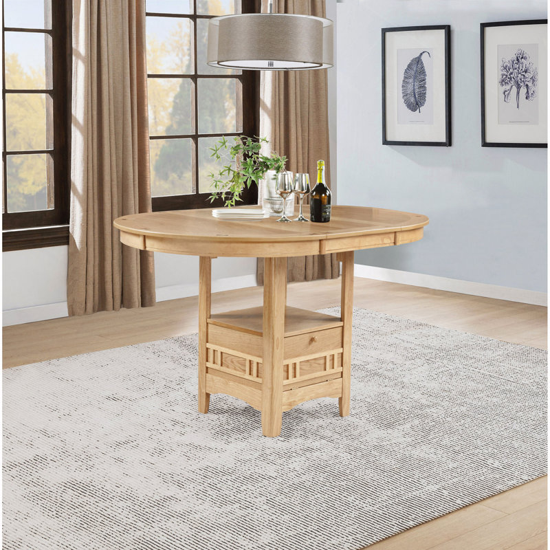 Oval 60" Counter Height Extension Dining Table