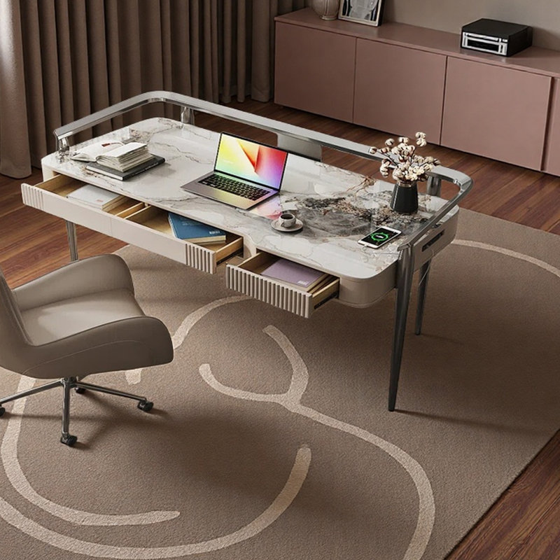 Bureau à la maison simple et moderne, H 29,53 po x l 70,87 po x P 26,77 po