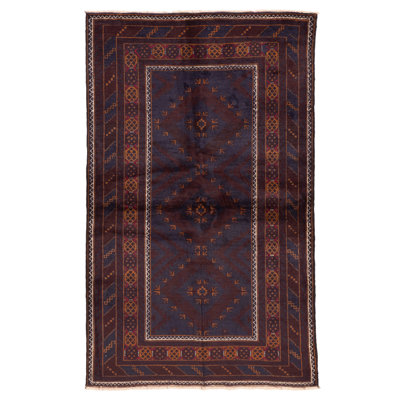 Teimani Navy Rug 3'9" x 6'1"