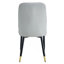 Chaises de salle à manger modernes en cuir synthétique avec pieds en métal pour plus de confort-1401565174-1401565175