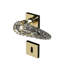 Ice Round Door Lever with Square Rosette-93536464