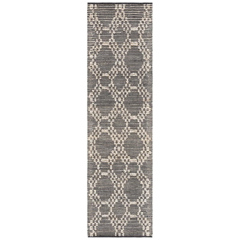 Tapis géométrique en jute / coton Aristia, Tapis de couloir 2 pi 3 po x 8 pi