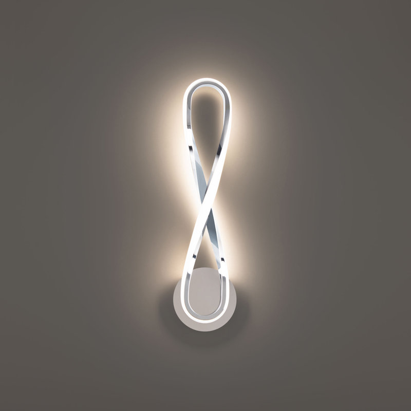 Marise LED Flush Mounted Sconce, Chrome