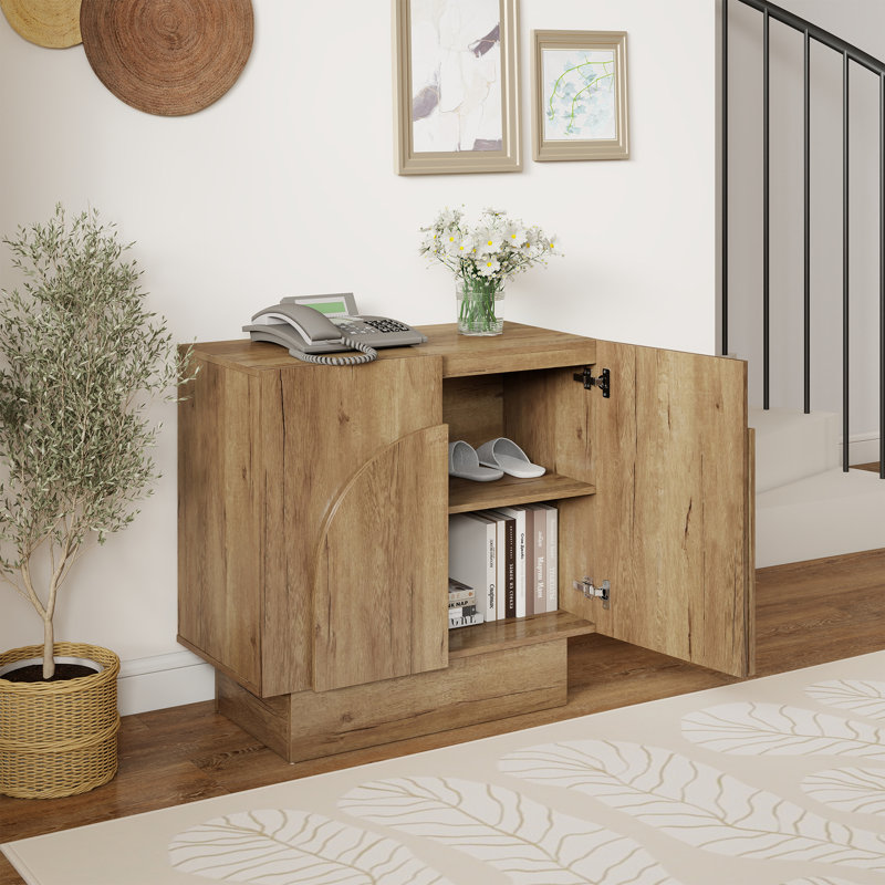 Rectangular Cabinet With Storage, Modern Cabinet For Hallway/Upstairs/Living Room, Natural