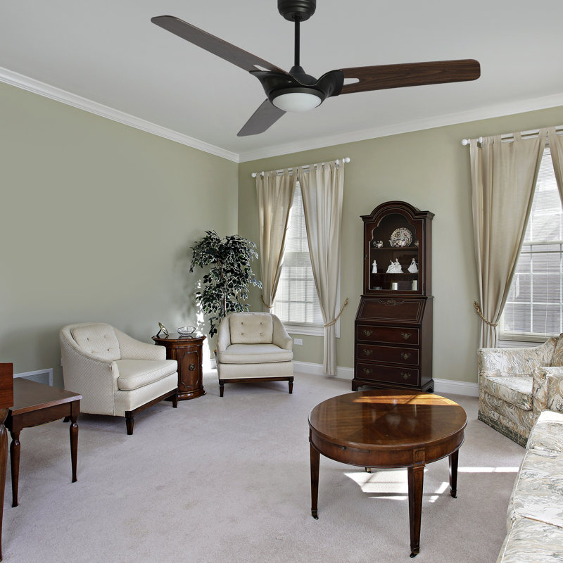 52" Smart Ceiling Fan with LED Lights, Remote Control and Downrod Inculded