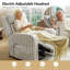 Fauteuil inclinable chauffant électrique Deyani Lift Assist-101130619