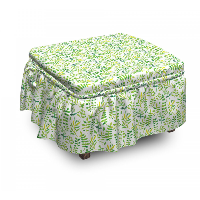 Housse pour repose-pieds leaves
