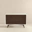 Solution de rangement 6 tiroirs Mid-Century moderne en bois massif