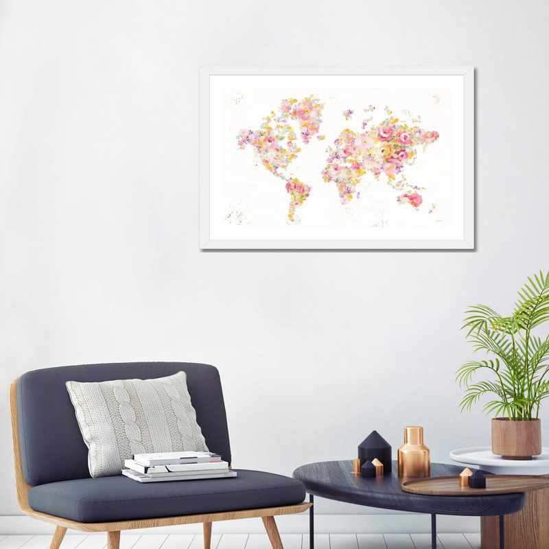 Reproduction d’art sur toile tendue « Midsummer World » par Danhui nai, H 24 po x l 32 po x P 1 po, Blanc