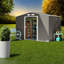 Remises de jardin spacieuses en acier, solution d'extérieur moderne