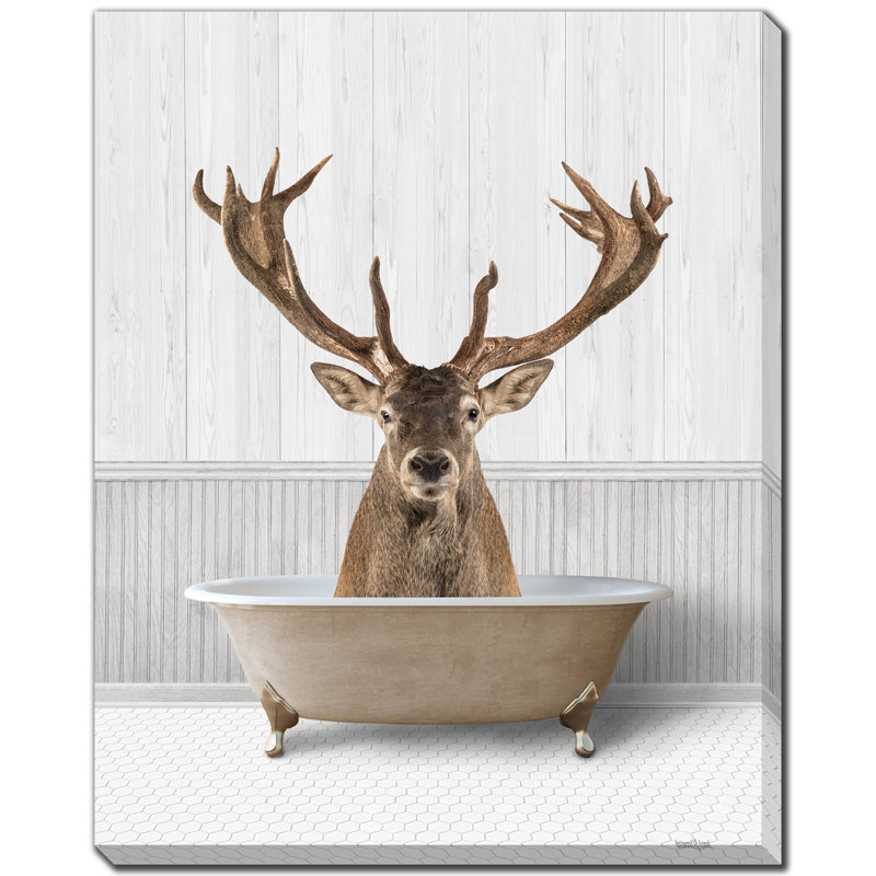 " Bath Time Deer "