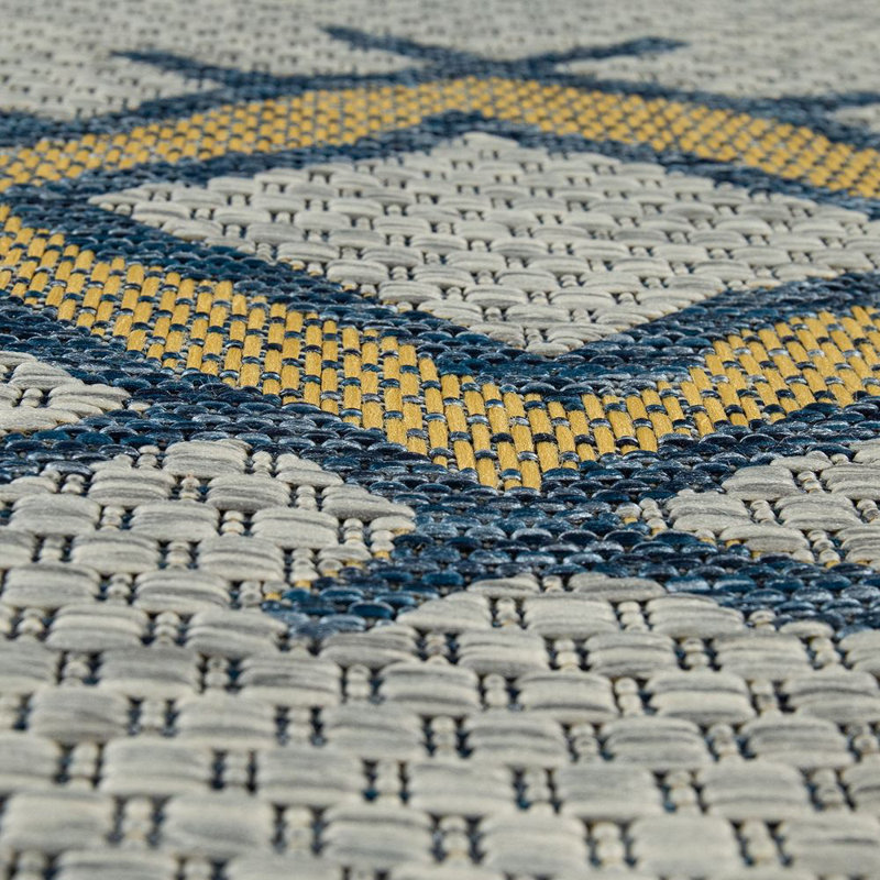 Paulornette Rectangle Geometric Indoor / Outdoor Area Rug, Rectangular 160 x 220cm