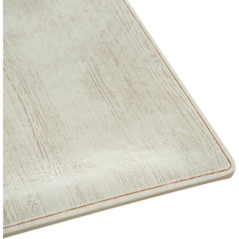 Grove 10.5" Melamine Square Dinner Plate, Buff